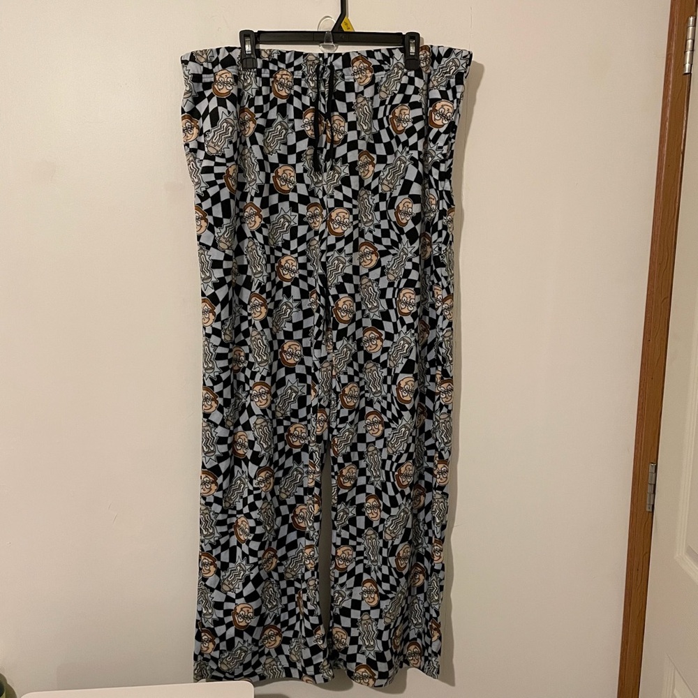 Rick and Morty Adult Swim Pajama Lounge Pants Size XL extra large unisex